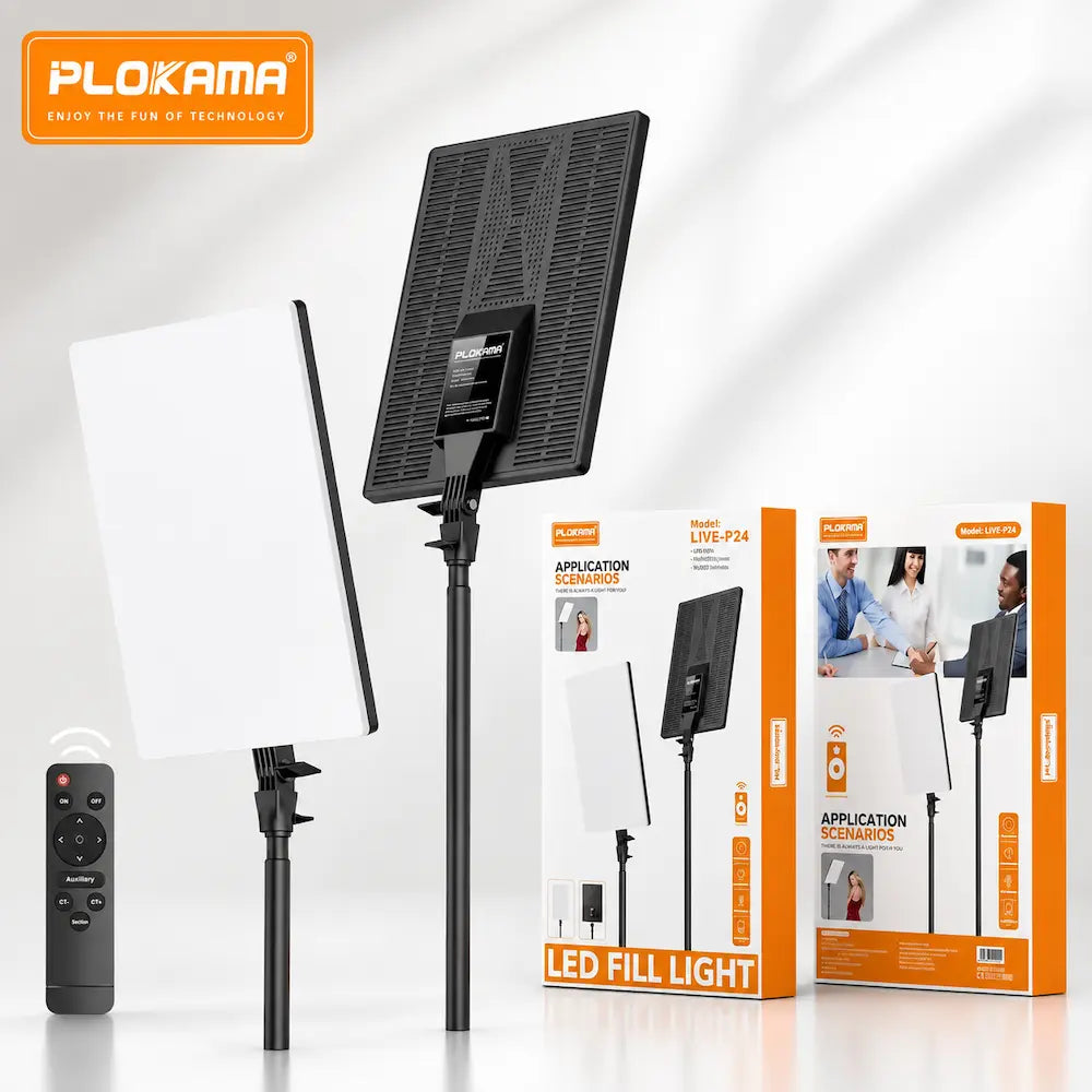 PLOKAMA LIVE-P24 LED Fill Light | Professional Creator Studio Light