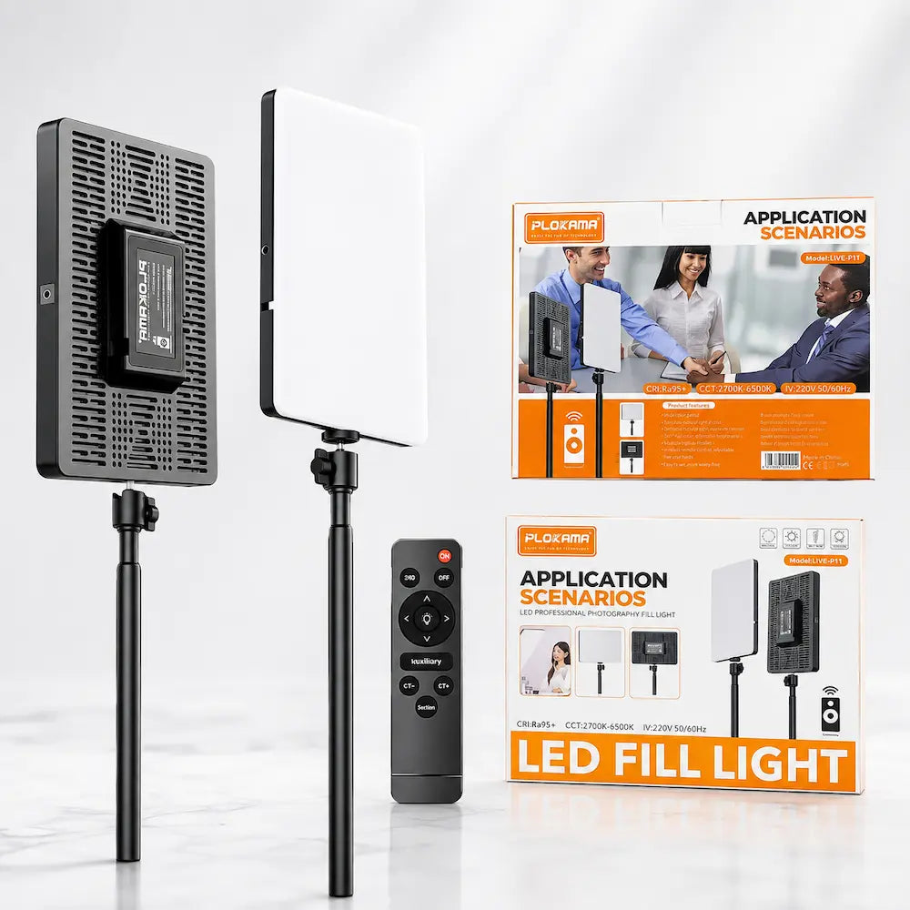 PLOKAMA LIVE-P11 LED Fill Light | Creator Video & Photography Light