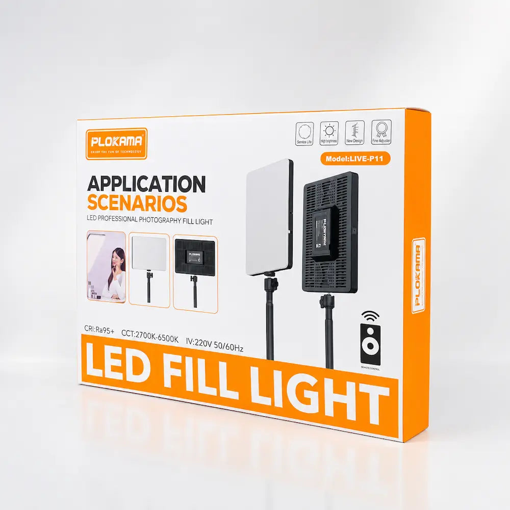 PLOKAMA LIVE-P11 LED Fill Light | Creator Video & Photography Light