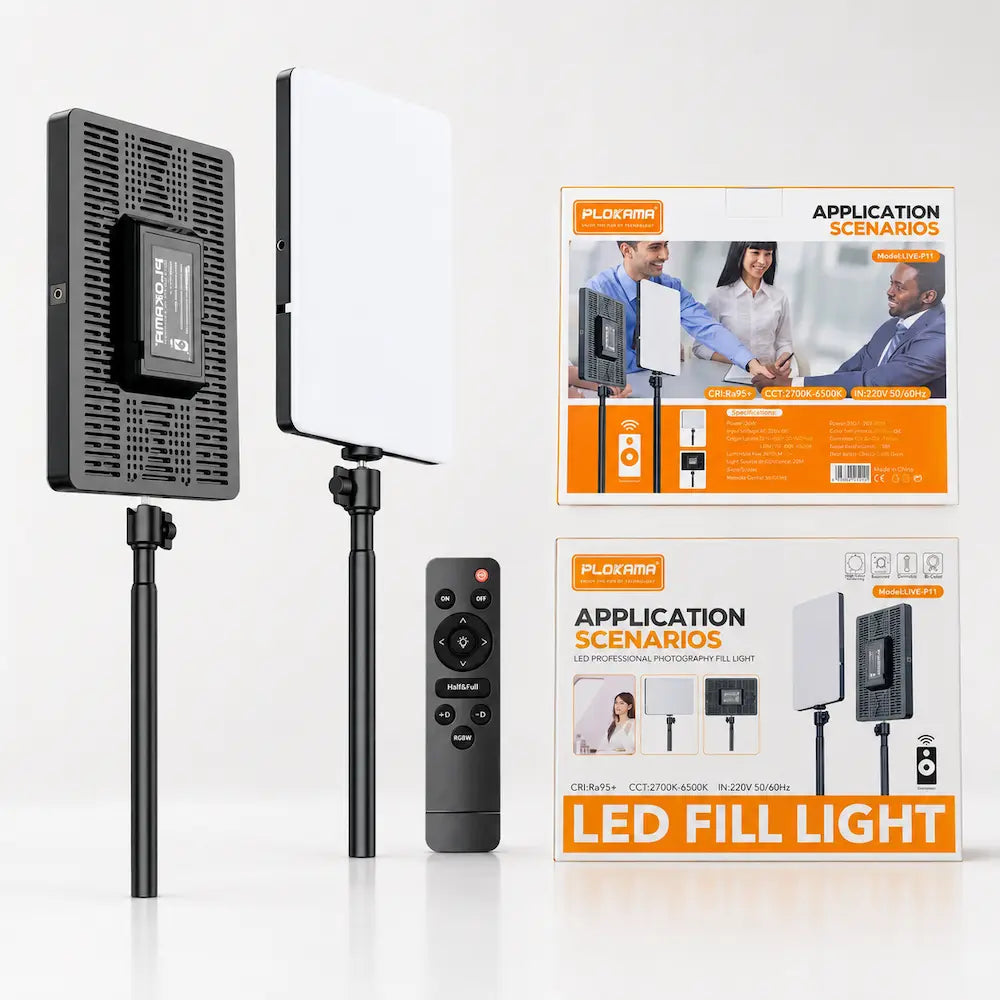 PLOKAMA LIVE-P11 LED Fill Light | Creator Video & Photography Light