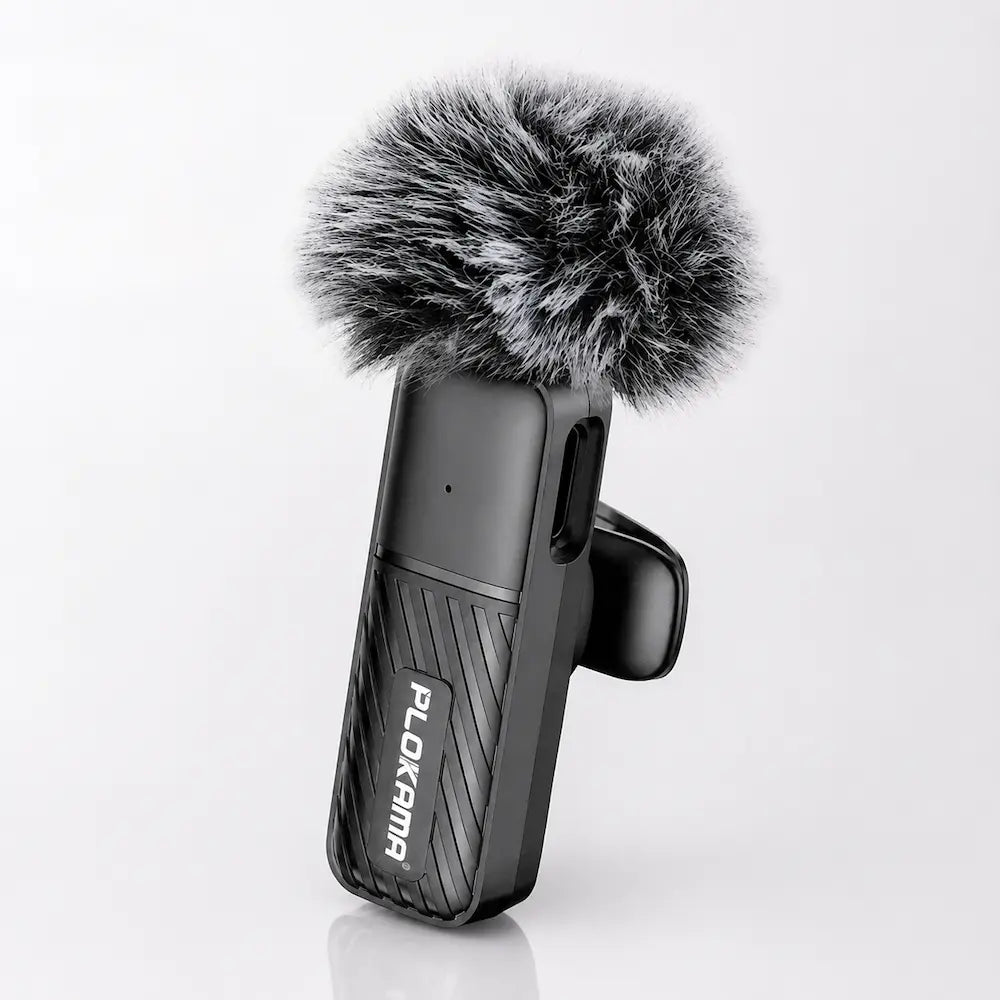 PLOKAMA VM-10 Wireless Mic for iPhone & Type-C | 2.4GHz Lavalier