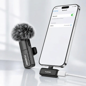 PLOKAMA VM-10 Wireless Mic for iPhone & Type-C | 2.4GHz Lavalier