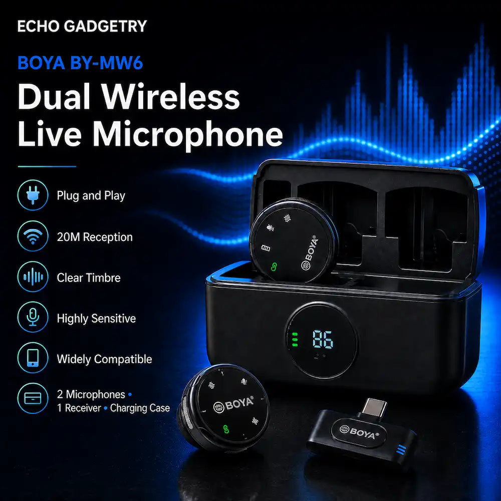 BOYA BY-MW6 Dual Wireless Microphone visual 1