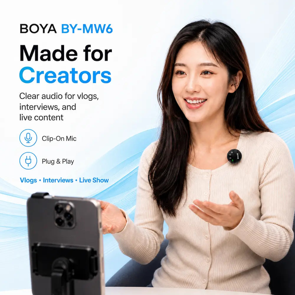 BOYA BY-MW6 Dual Wireless Microphone