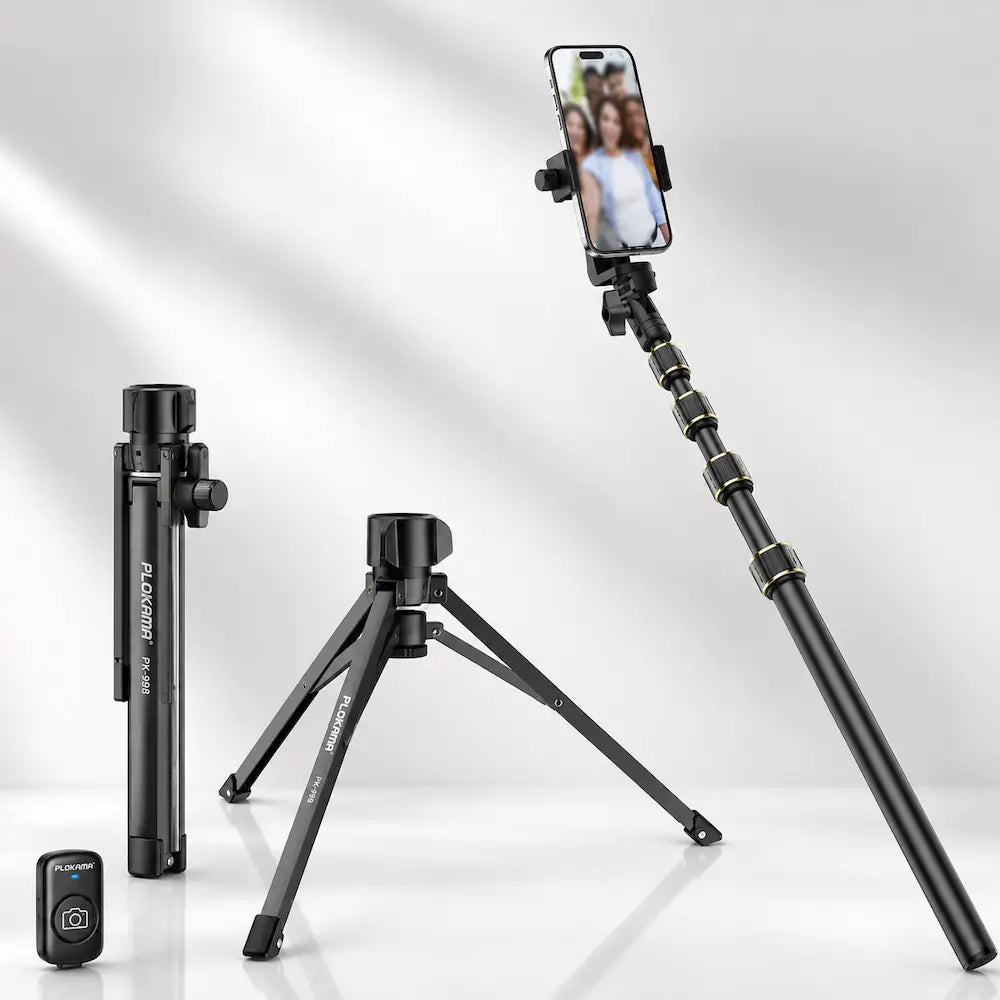 PLOKAMA PK-998 2M Mobile Photography Tripod with Remote
