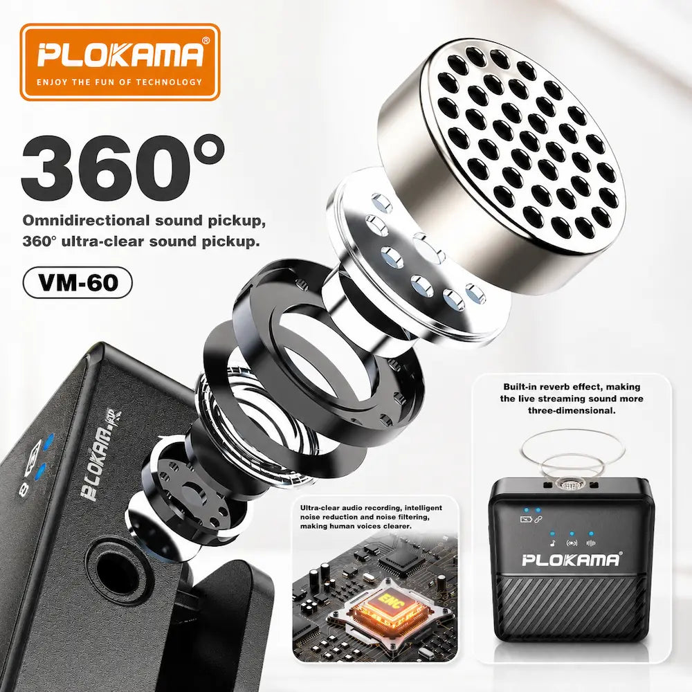 Plokama VM60 Dual Wireless Microphone Price in Pakistan