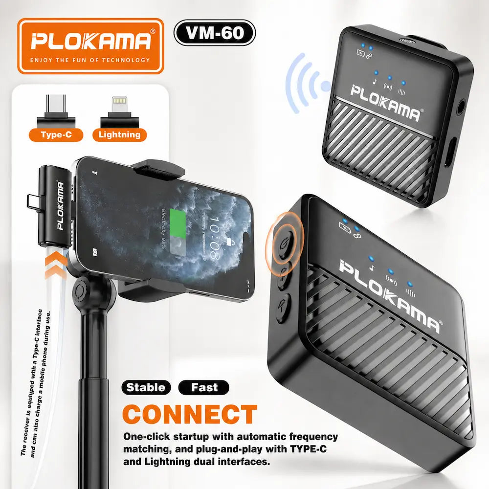 Plokama VM60 Dual Wireless Microphone Price in Pakistan