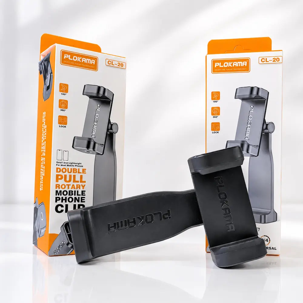 PLOKAMA CL-20 360° Rotating Mobile Phone Holder Clip