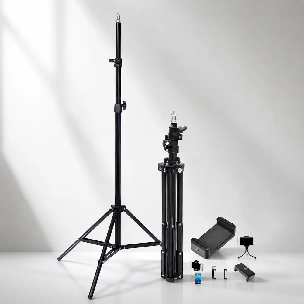 Adjustable Light Stand for LED & RGB Lights – Portable Creator Studio Tripod Stand