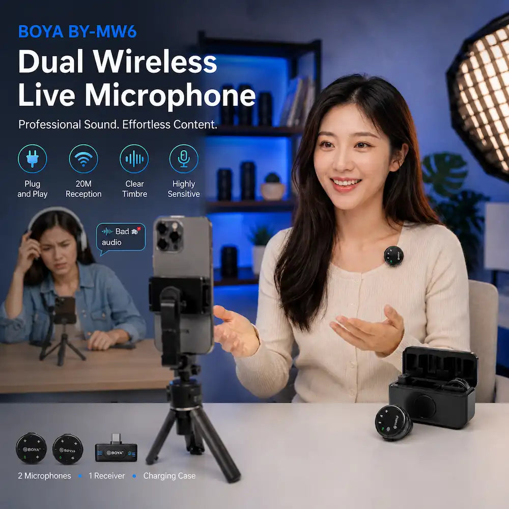 BOYA BY-MW6 Dual Wireless Microphone visual 6