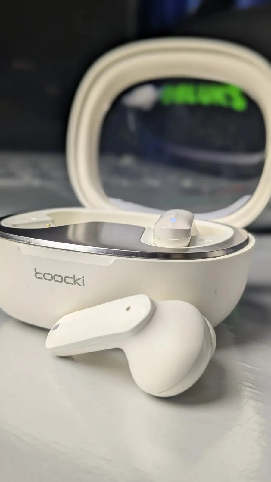 Toocki Capsule Design Wireless Earbuds – 90ms Low Latency, 35 Hours Battery Backup