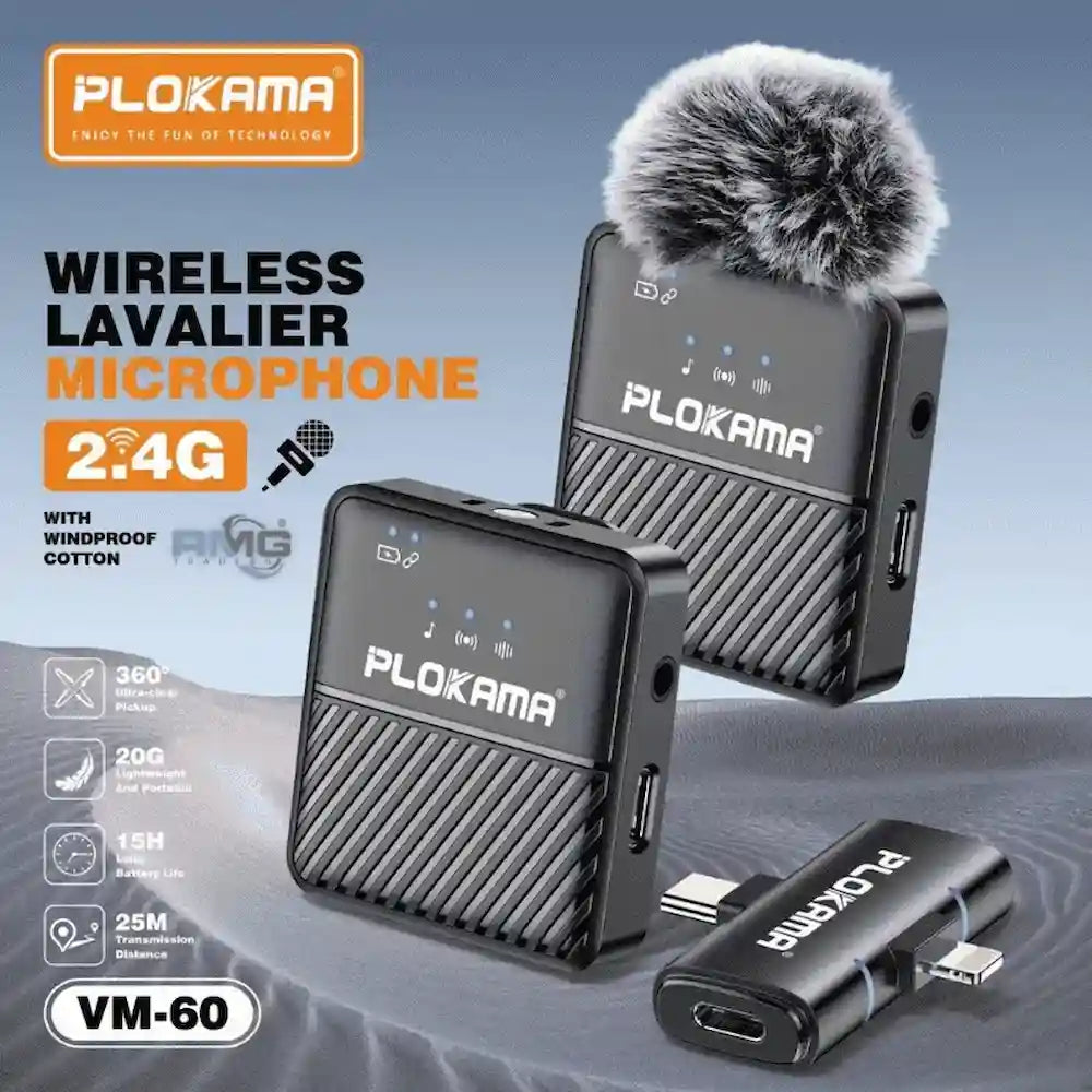 Plokama VM60 Dual Wireless Microphone Price in Pakistan