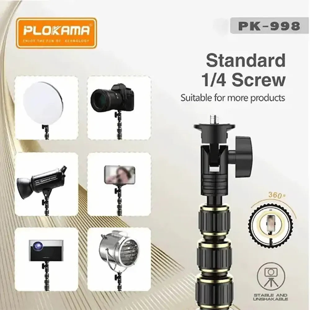 PLOKAMA PK-998 2M Mobile Photography Tripod with Remote
