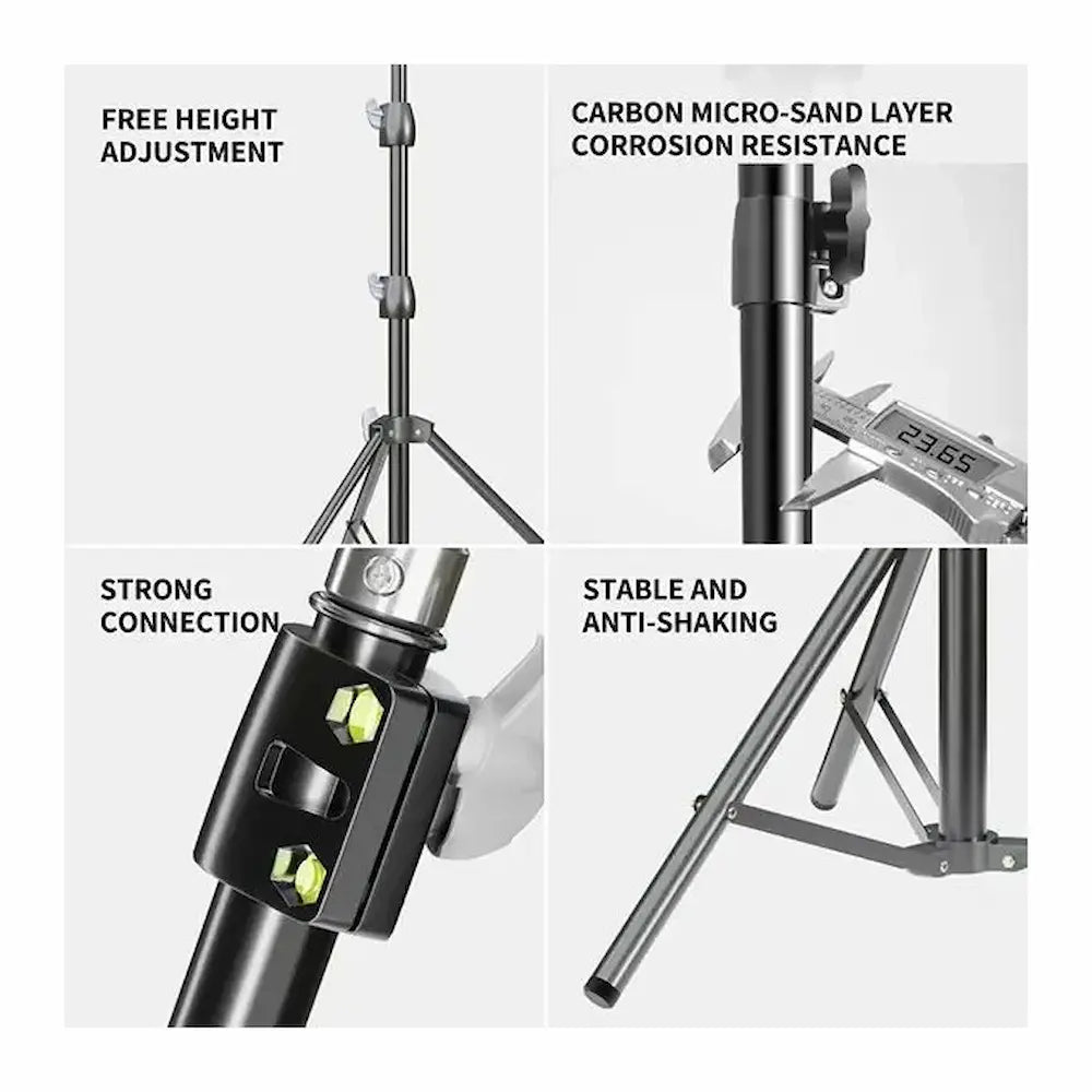 PLOKAMA PK-8899 Adjustable Photography Light Stand – Telescopic Studio Tripod