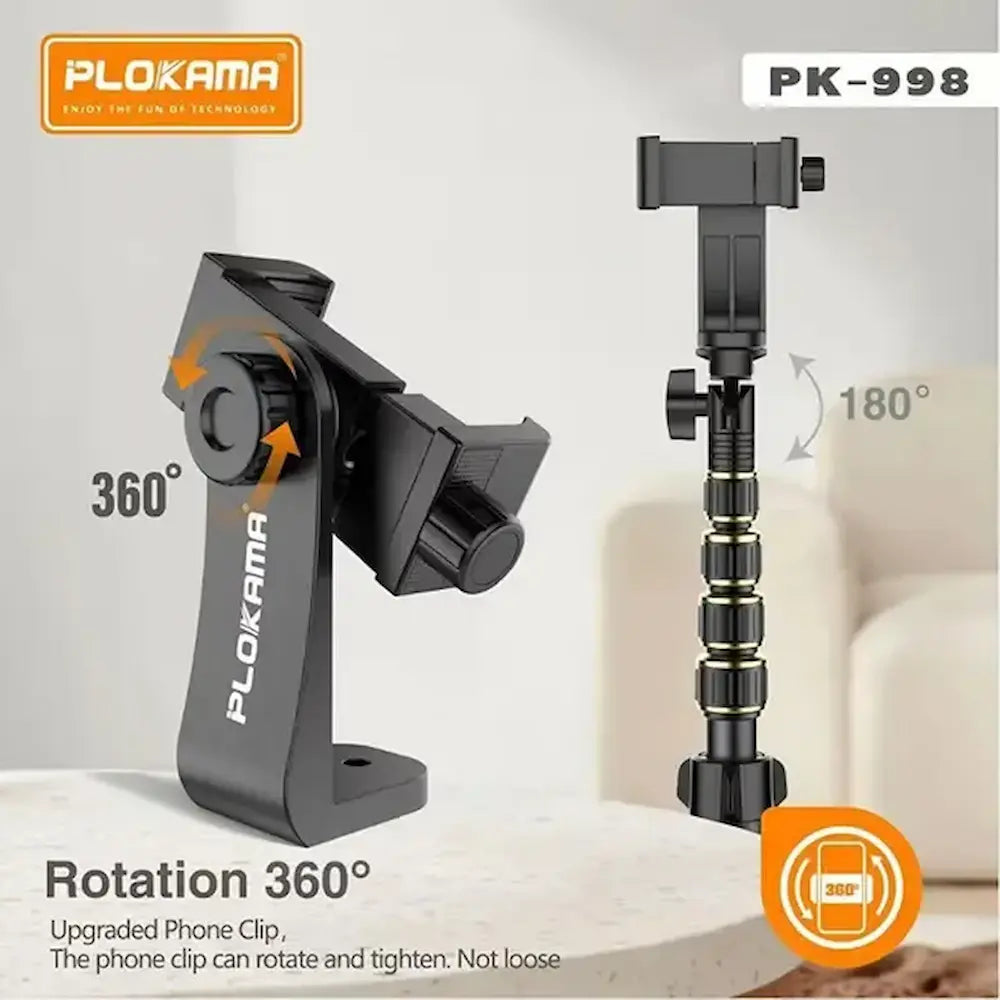 PLOKAMA PK-998 2M Mobile Photography Tripod with Remote