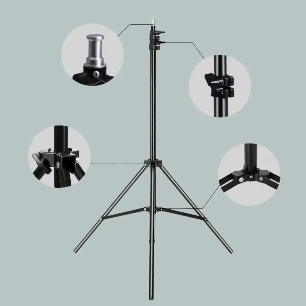 Adjustable Light Stand for LED & RGB Lights – Portable Creator Studio Tripod Stand