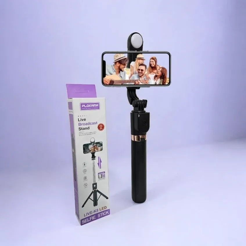 Plokama Live K-8 Tripod Selfie Stick for Mobile Recording