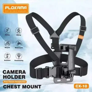 Plokama CX10 chest mount camera holder for hands-free first-person recording