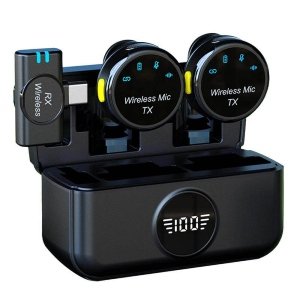 S5 Wireless Lavalier Microphone for Android iPhone S5 wireless lavalier microphone clip-on mic for Android and iPhone with noise reduction