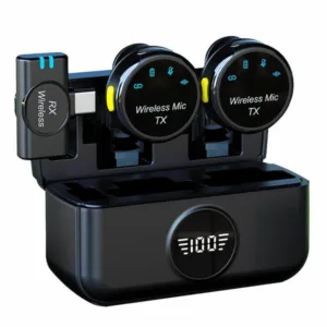 S5 wireless lavalier microphone clip-on mic for Android and iPhone with noise reduction