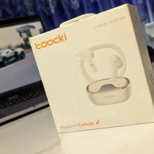 Toocki capsule wireless earbuds in charging case with 90ms low latency and 35 hours battery backup