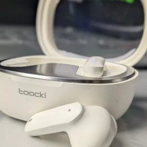 Toocki capsule wireless earbuds in charging case with 90ms low latency and 35 hours battery backup