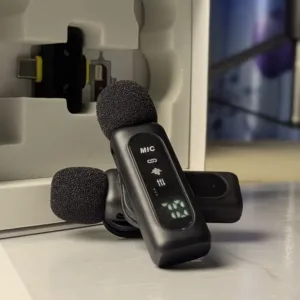 T90 Lavalier Mic plug and play wireless microphone with ANC noise reduction